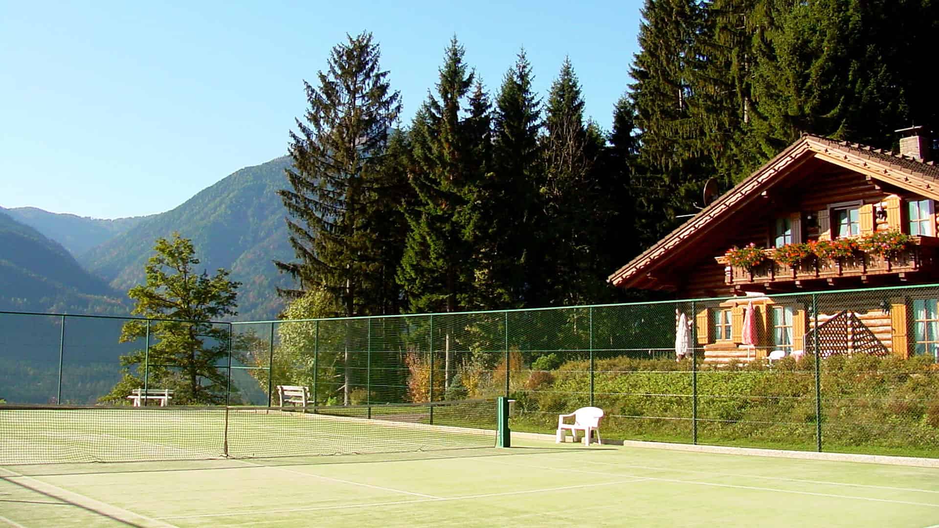 Tennisspielen im Urlaub