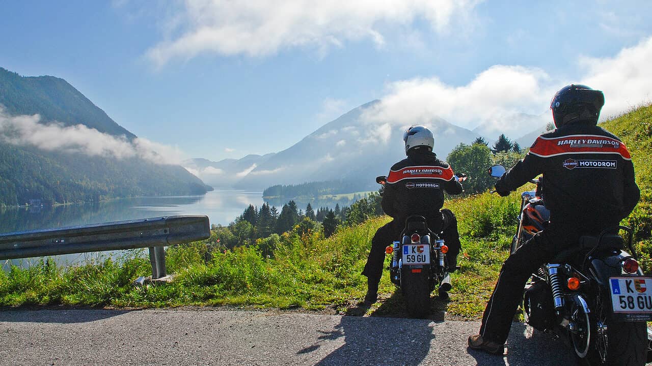 Motorradtouren zu den Seen in Kärnten